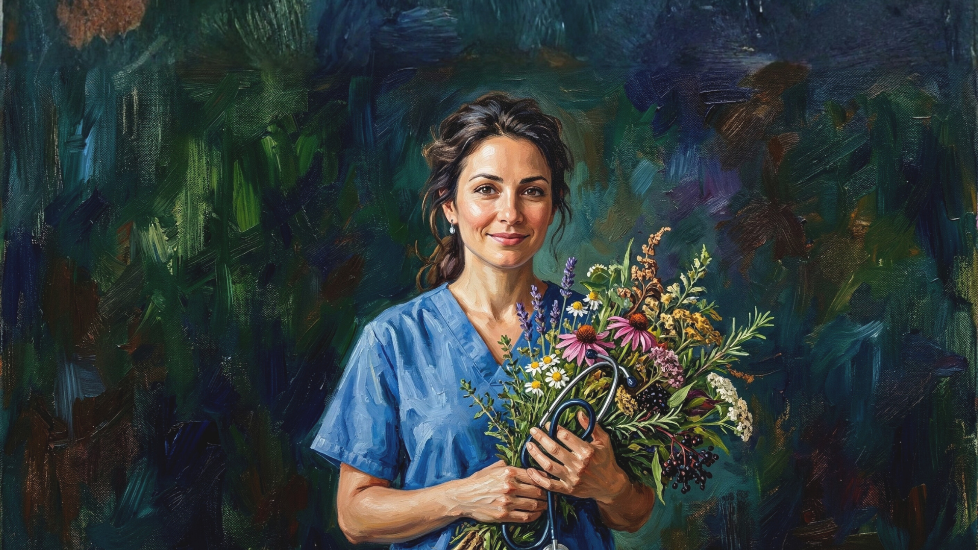 Profissional de saúde em atendimento clínico, representando o protagonismo feminino no Dia Internacional da Mulher.